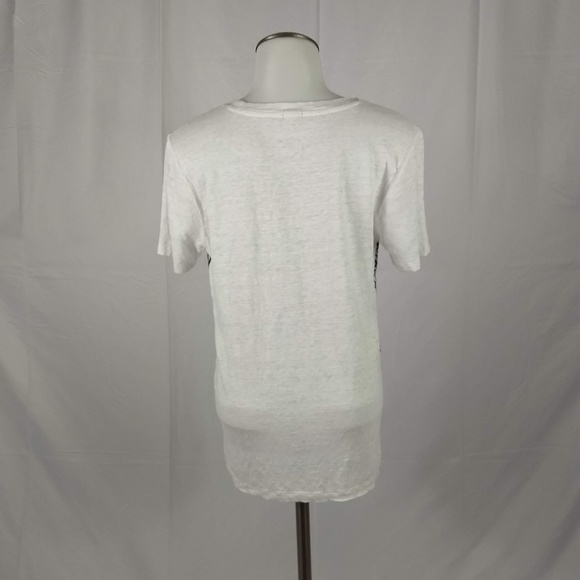 J.Crew Size Small Black/White Graphic T-Shirt Top - Picture 7 of 7